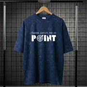 Thodha Confuse Par On Point Acid Wash Oversize T-Shirt